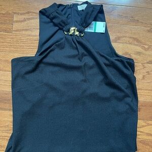 Michael Kors Sleeveless Top, black, size L